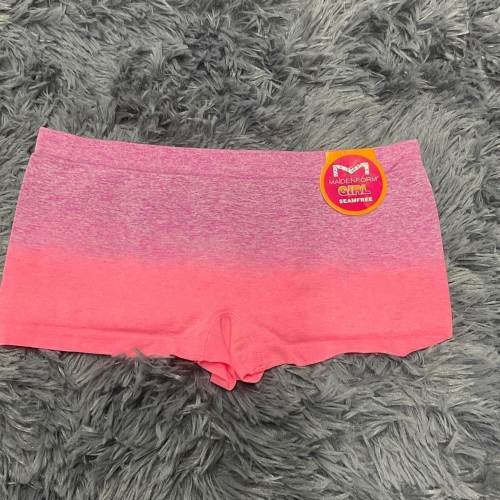 Maidenform Large 10/12 girls Seamfree Ombre Pink Underwear - New